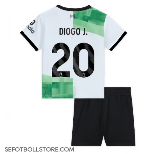 Liverpool Diogo Jota #20 Replika babykläder Bortaställ Barn 2023-24 Kortärmad (+ korta byxor)